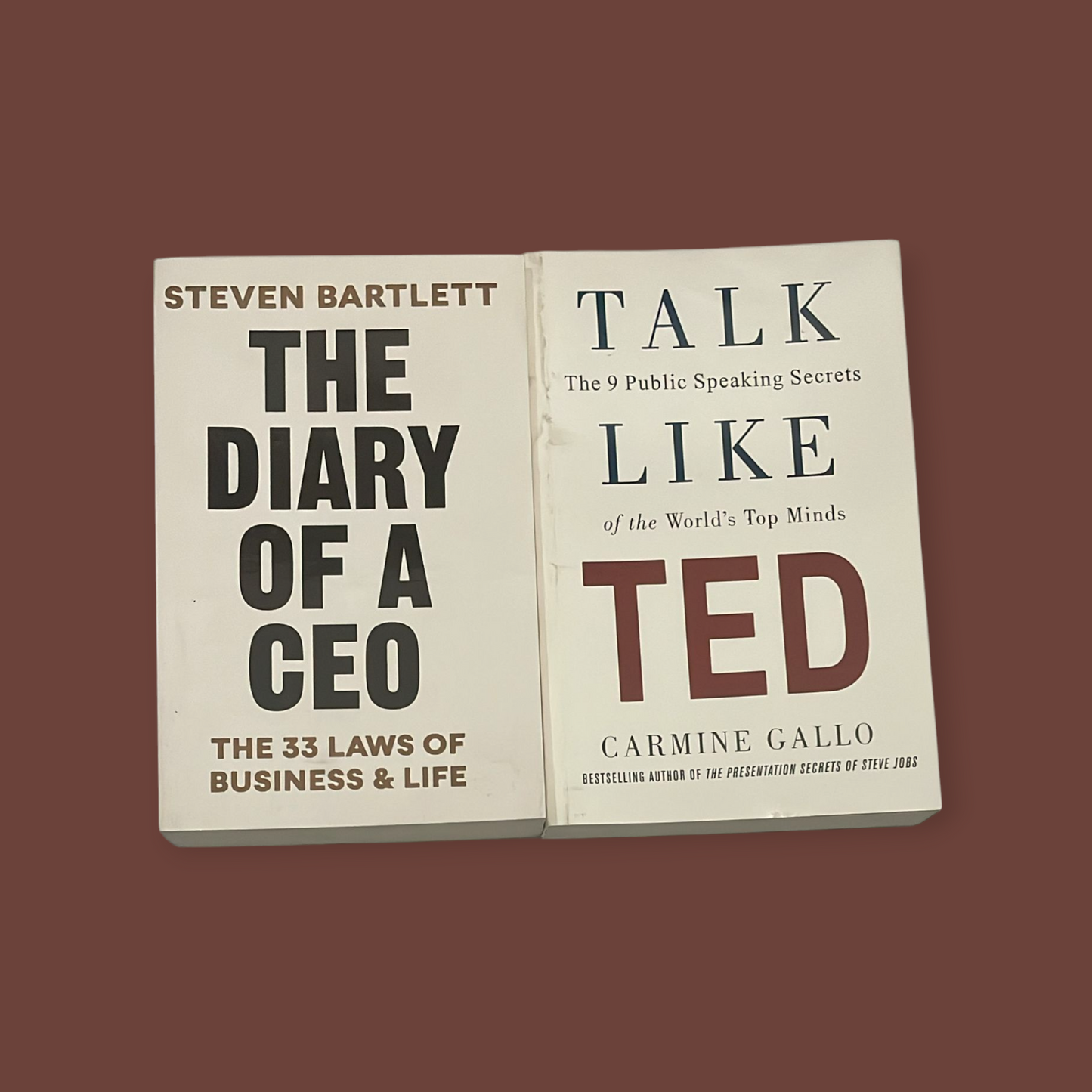 Combo of 2 Books ( The Diary of CEO + Talk Like TED )