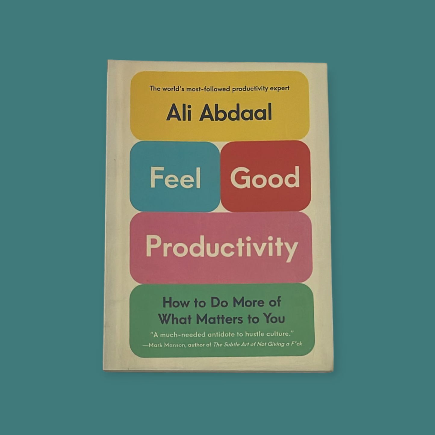 Feel-Good Productivity Book by Ali Abdaal