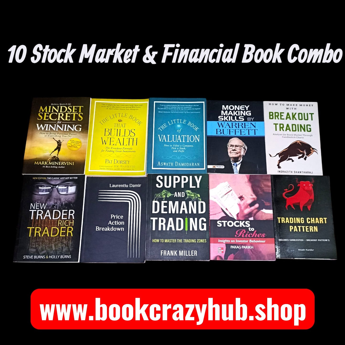 10 Stock Market & Financial Book Combo