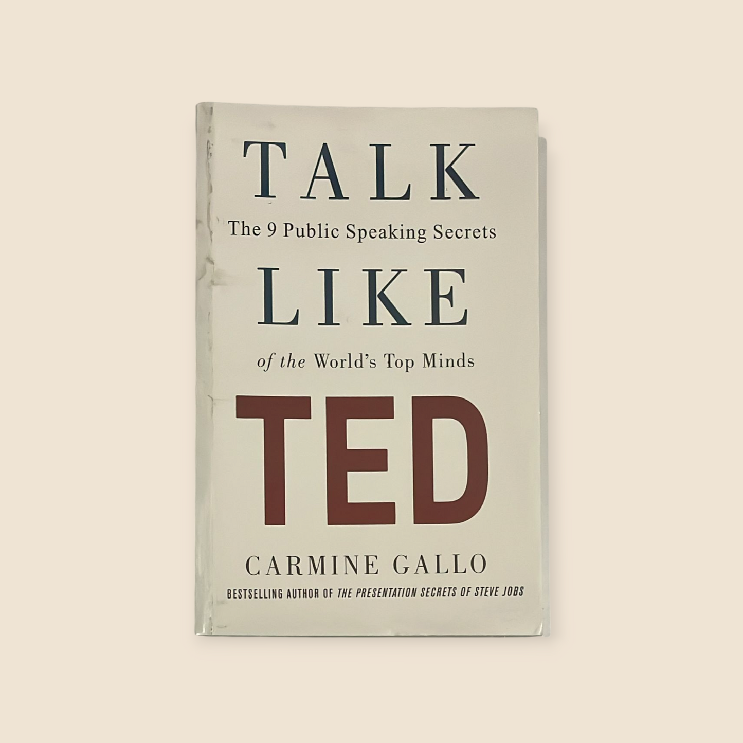Talk Like TED Book by Carmine Gallo