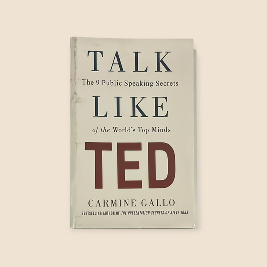 Talk Like TED Book by Carmine Gallo