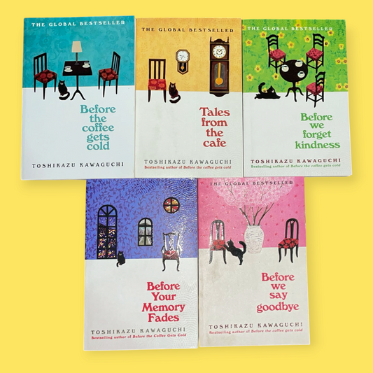 (Combo of 5 Books) Before The Coffee Gets Cold+Tales from the Cafe+Before your memory fades+Before we say goodbye+Before We Forget Kindness - Toshikazu Kawaguchi