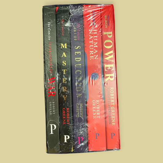 Robert Greene 5 Book Set Concise Power, Mastery, Seduction,WAR, human nature