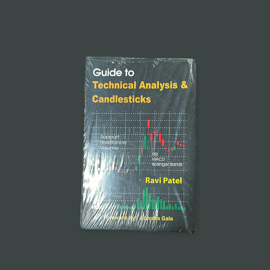 Guide to Technical Analysis & Candlesticks (English) Black & White Book by Ravi Patel