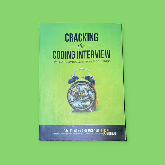 Cracking the coding interview Book by Gayle Laakmann McDowell